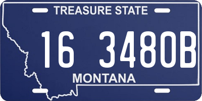 MT license plate 163480B