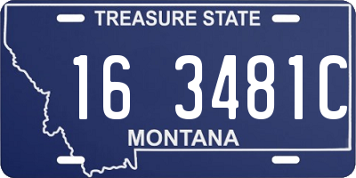 MT license plate 163481C