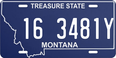 MT license plate 163481Y