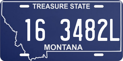 MT license plate 163482L
