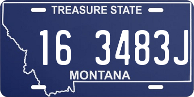 MT license plate 163483J