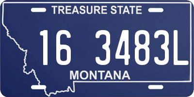 MT license plate 163483L
