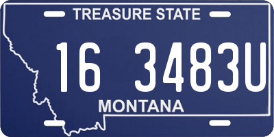 MT license plate 163483U
