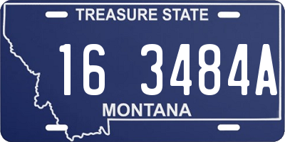 MT license plate 163484A