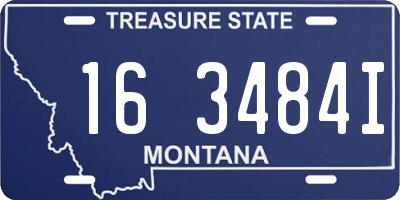 MT license plate 163484I