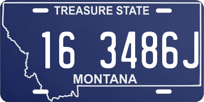 MT license plate 163486J