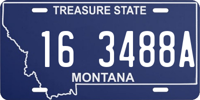 MT license plate 163488A