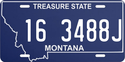 MT license plate 163488J