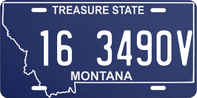 MT license plate 163490V