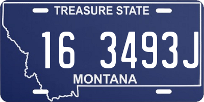 MT license plate 163493J