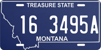 MT license plate 163495A