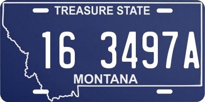 MT license plate 163497A