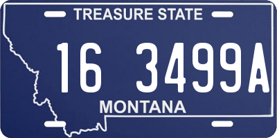 MT license plate 163499A