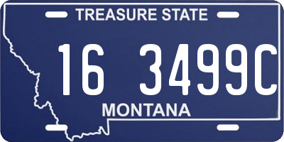 MT license plate 163499C