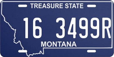 MT license plate 163499R