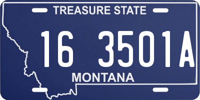 MT license plate 163501A