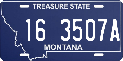 MT license plate 163507A