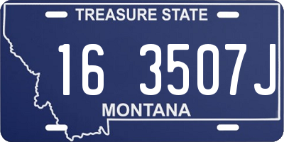 MT license plate 163507J