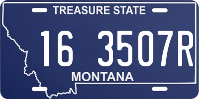 MT license plate 163507R