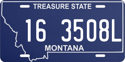 MT license plate 163508L
