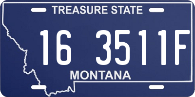 MT license plate 163511F