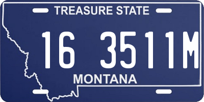 MT license plate 163511M