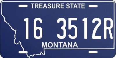 MT license plate 163512R