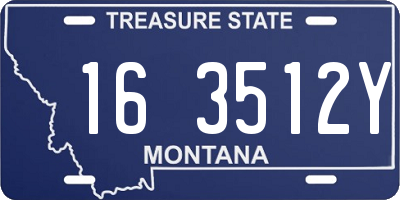 MT license plate 163512Y
