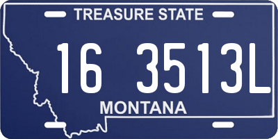 MT license plate 163513L