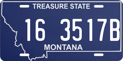 MT license plate 163517B