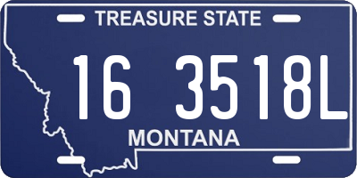 MT license plate 163518L
