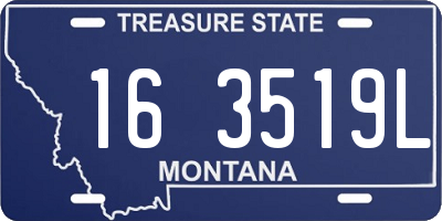 MT license plate 163519L