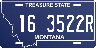 MT license plate 163522R