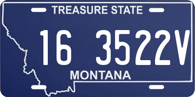 MT license plate 163522V