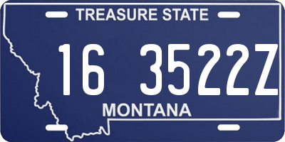 MT license plate 163522Z
