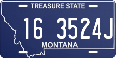 MT license plate 163524J