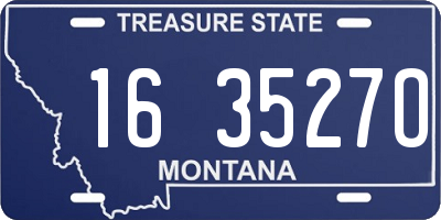 MT license plate 163527O
