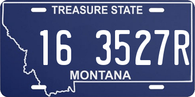 MT license plate 163527R