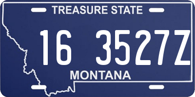 MT license plate 163527Z