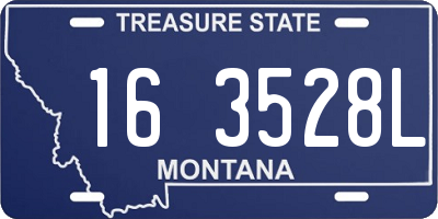 MT license plate 163528L