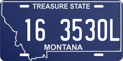 MT license plate 163530L