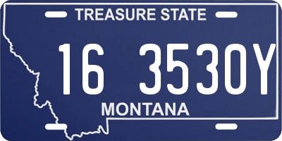 MT license plate 163530Y
