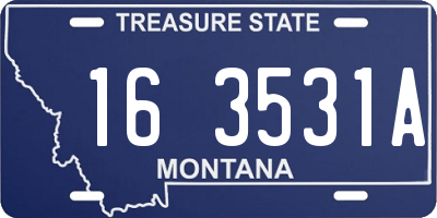 MT license plate 163531A