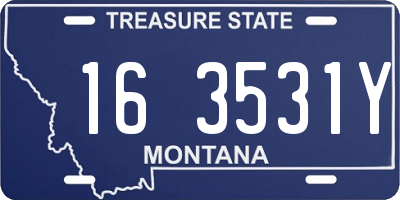 MT license plate 163531Y