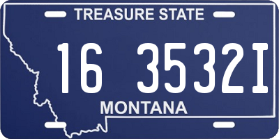 MT license plate 163532I