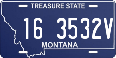 MT license plate 163532V