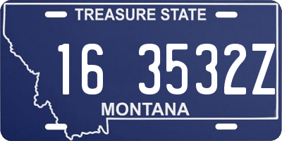 MT license plate 163532Z