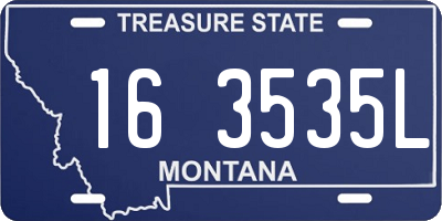 MT license plate 163535L