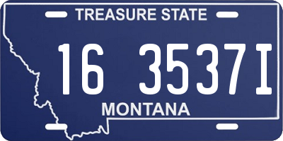 MT license plate 163537I