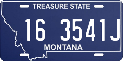 MT license plate 163541J